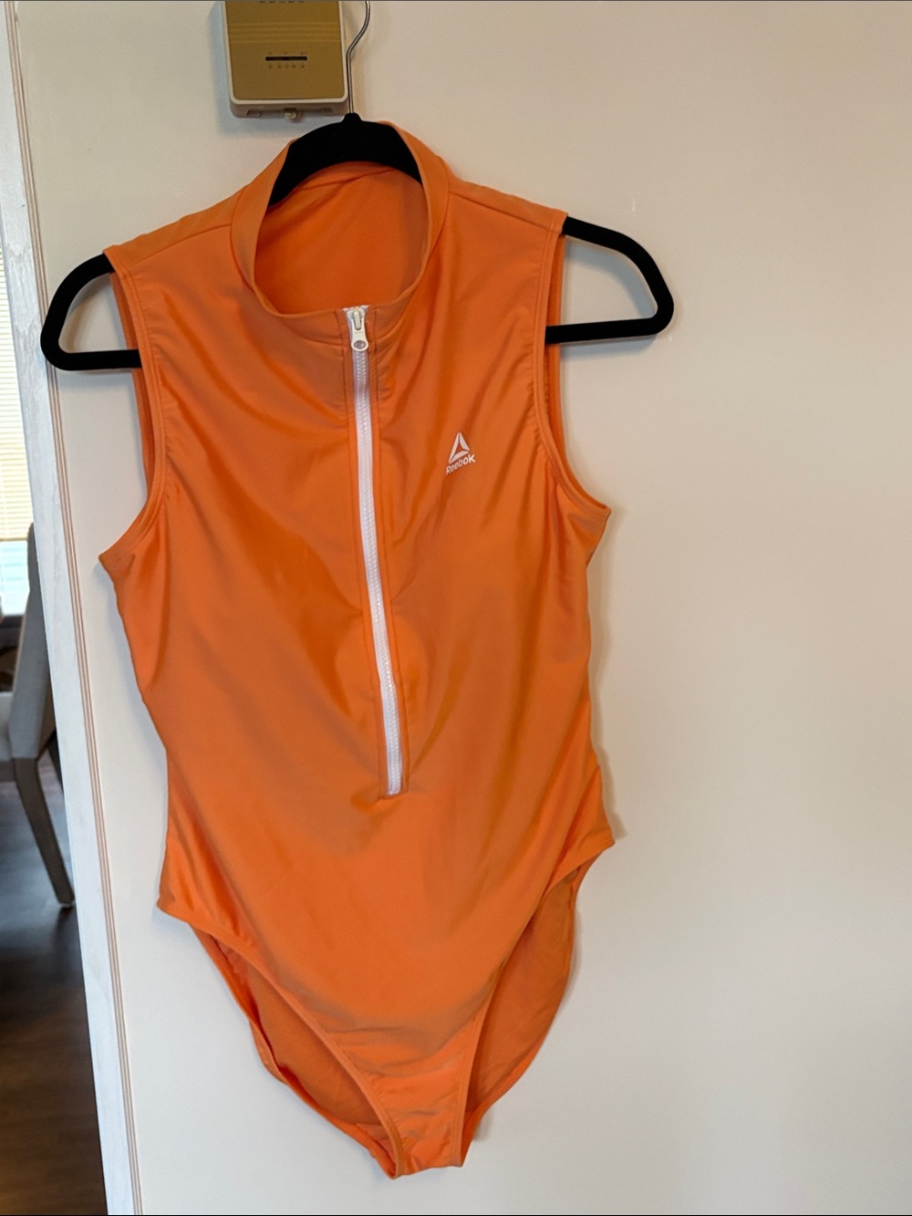 Reebok Bright Orange Zip Bathing suit   XXL but fits more like a size 12